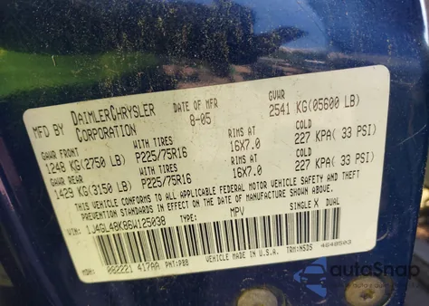 2006 Jeep Liberty Sport z USA, uszkodzony, nr VIN 1J4GL48K86W125038